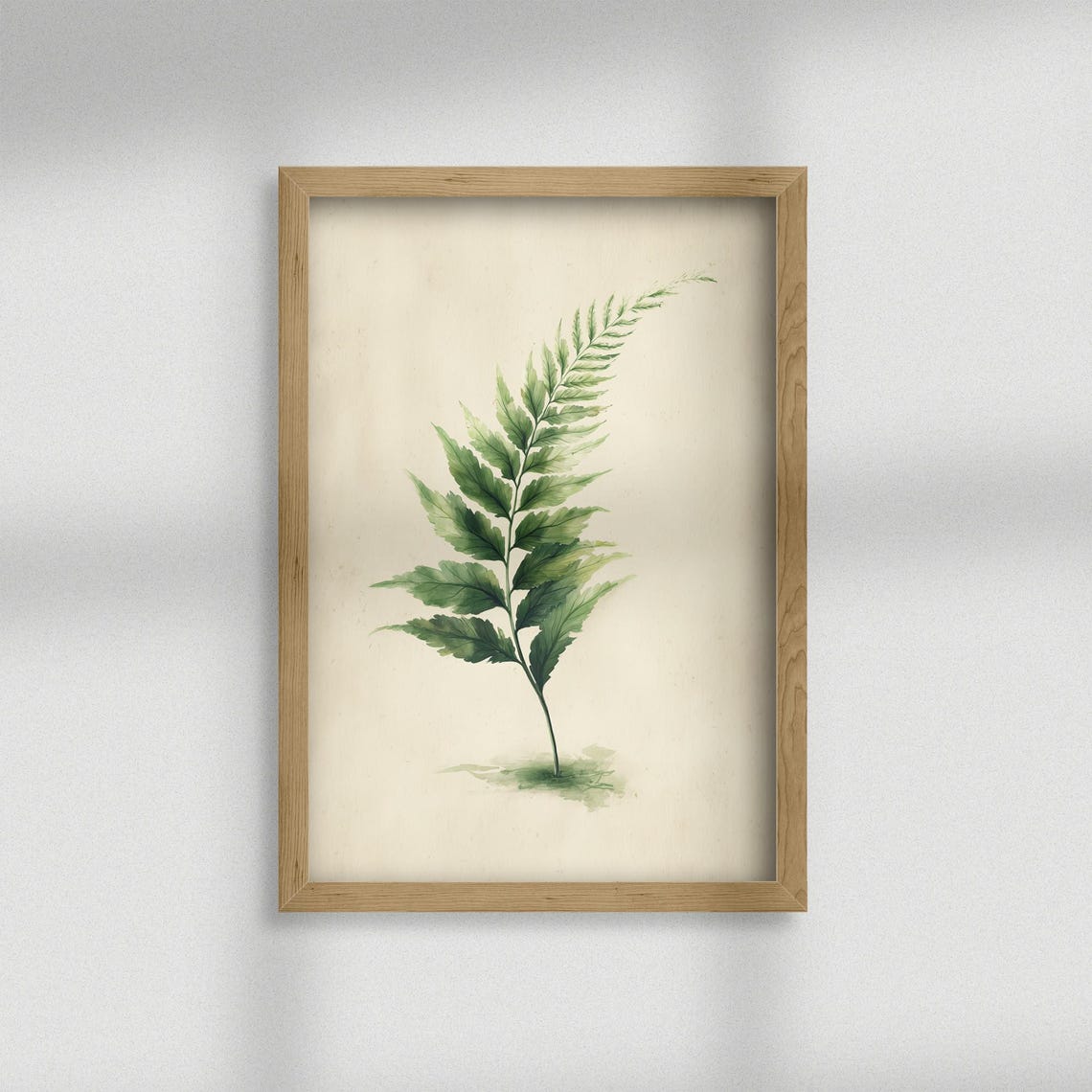 Fern Wall Art Botanical Print Green Plant Vintage Style Nature Poster Home Decor Forest Prints