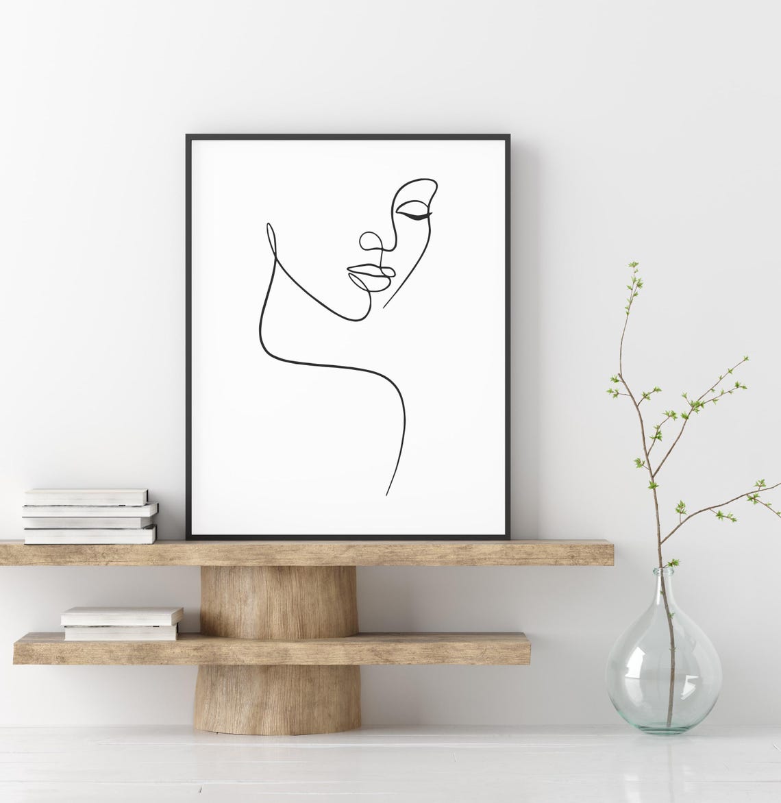Woman Face One Line Art Elegant Feminine Portrait Minimalist Poster - Image 4