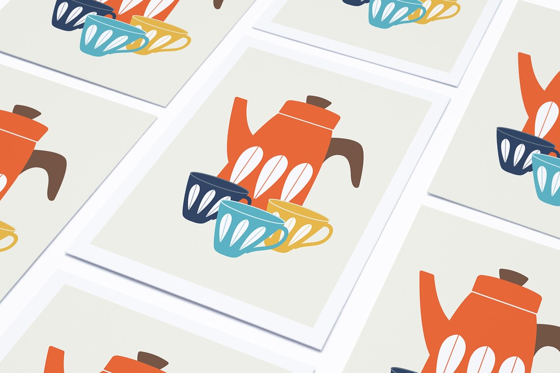 Retro Coffee and Tea Kitchen Wall Art Poster - Image 4