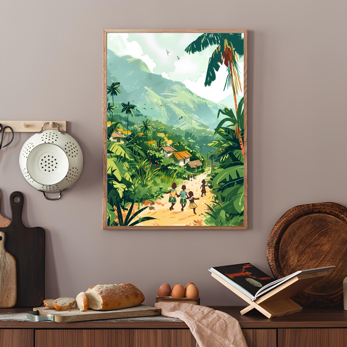 Kongo Kinshasa Travel Poster, African Illustration - Image 2