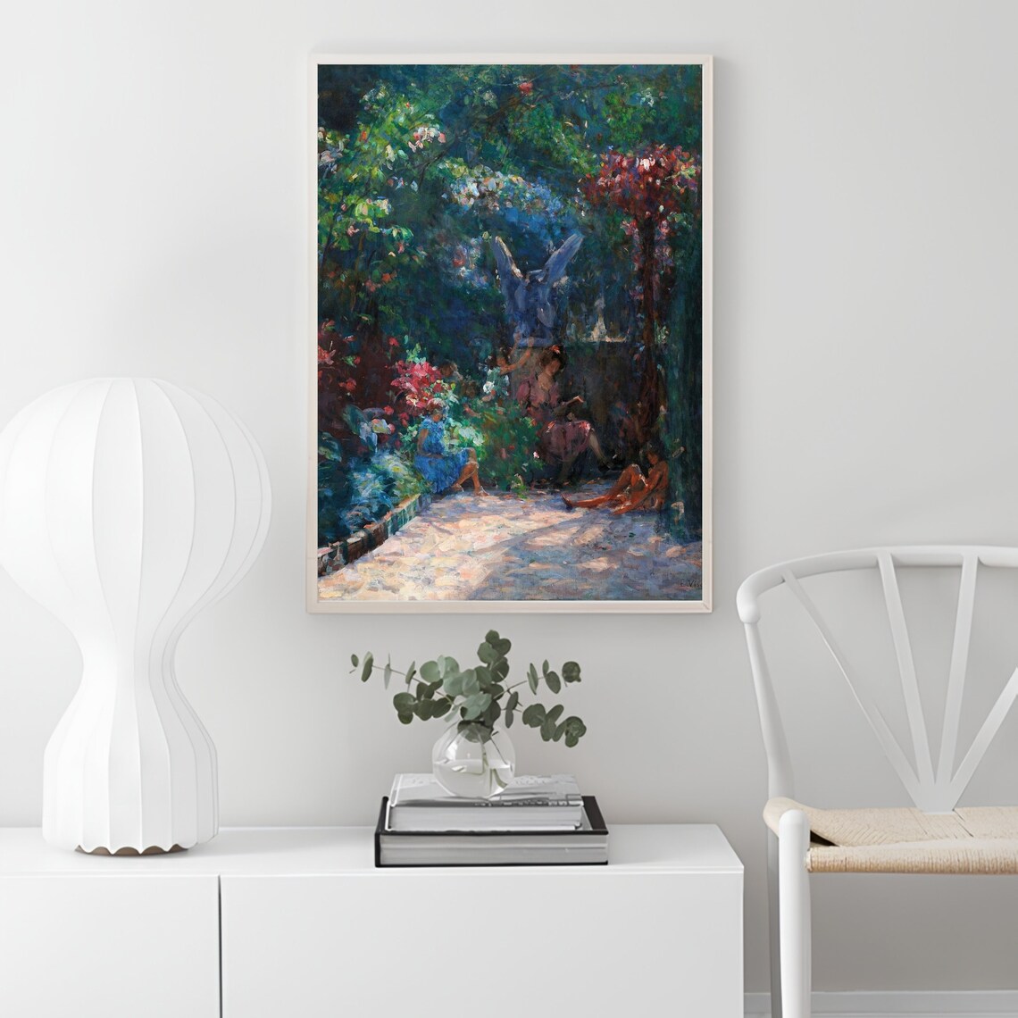 Vintage Flower Painting, Rustic Country Art Print - Image 2