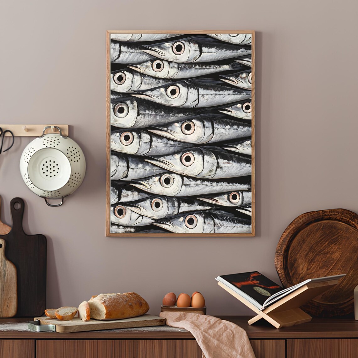 Vintage Sardine Fish Illustration Art Print - Image 5
