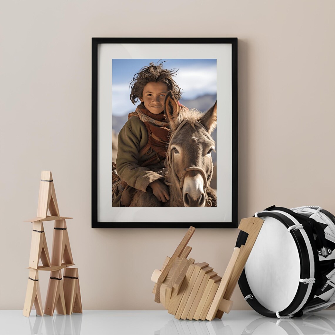 Afghanistan Print Afghan Girl Print Kabul Wall Art Afghanistan Poster Afghanistan Wall Art Nomad Girl Print Afghanistan Gift - Image 3