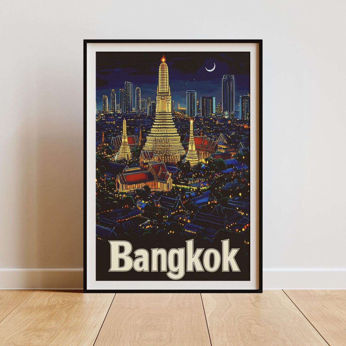 Bangkok City Print, Thailand Travel Poster - Image 3