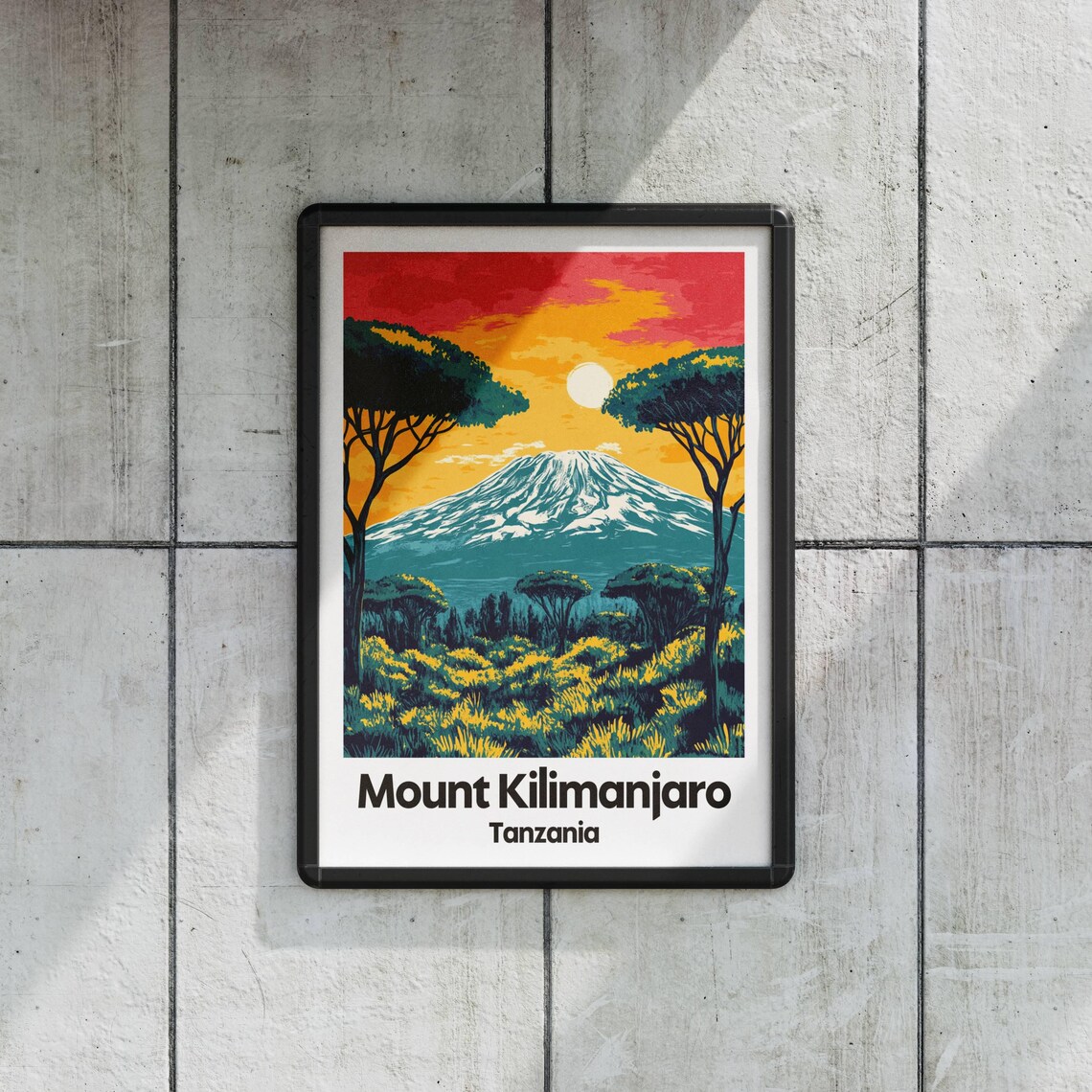 Mount Kilimanjaro, Africa Travel Art Print - Image 2