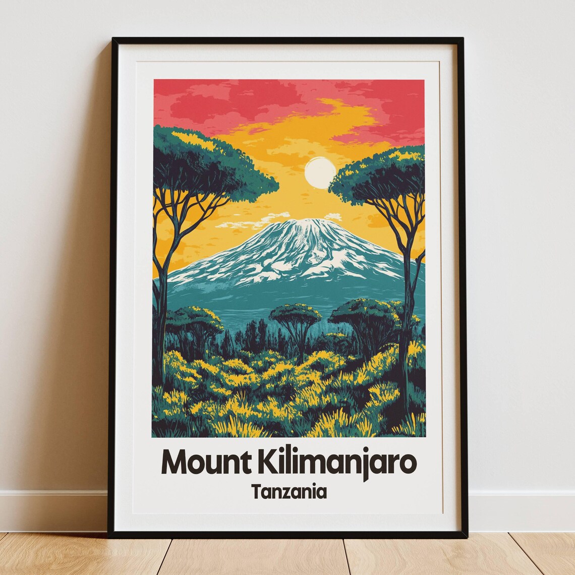 Mount Kilimanjaro, Africa Travel Art Print - Image 5