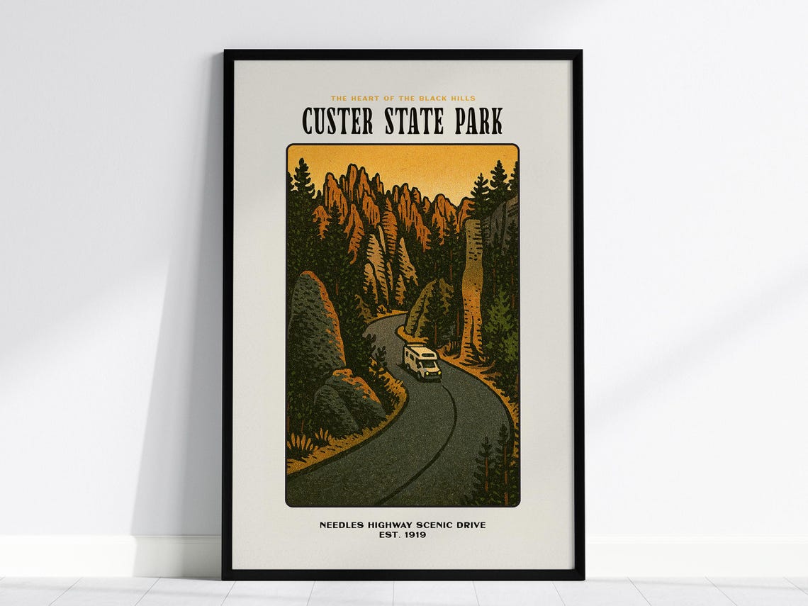 Custer State Park Needles Highway Scenic Drive Black Hills Poster