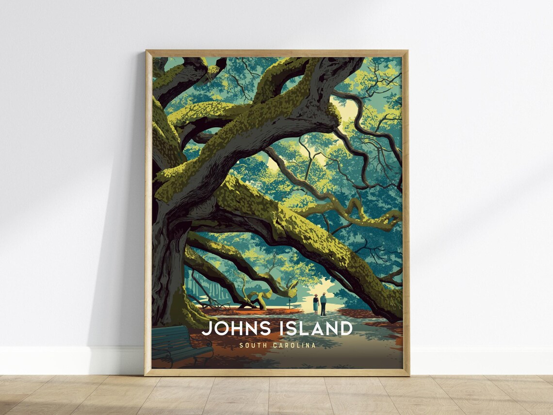 Angel Oak Tree Art Print, South Carolina Wall Art