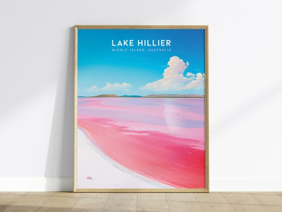 Lake Hillier Australia Poster Pink Art Print