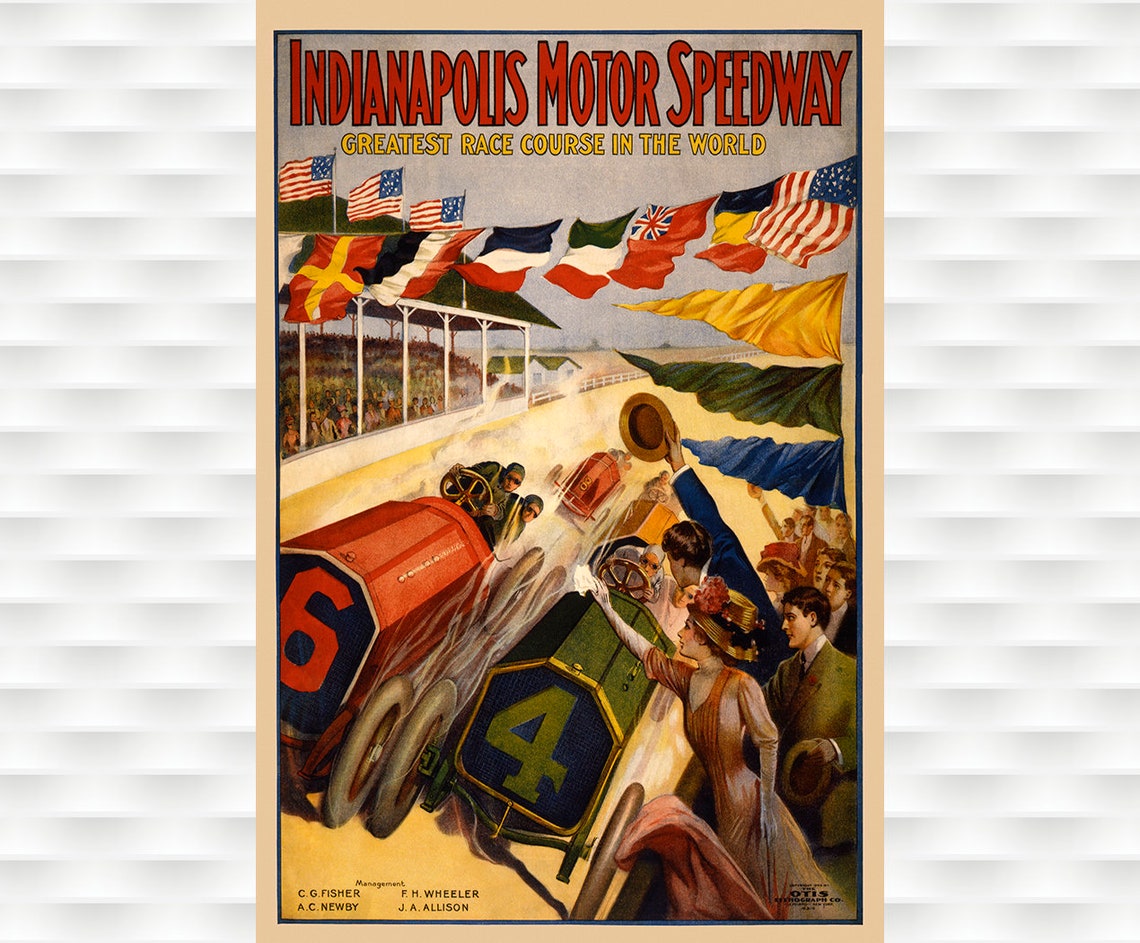 Indianapolis Motor Speedway Greatest Race Course in the World Poster