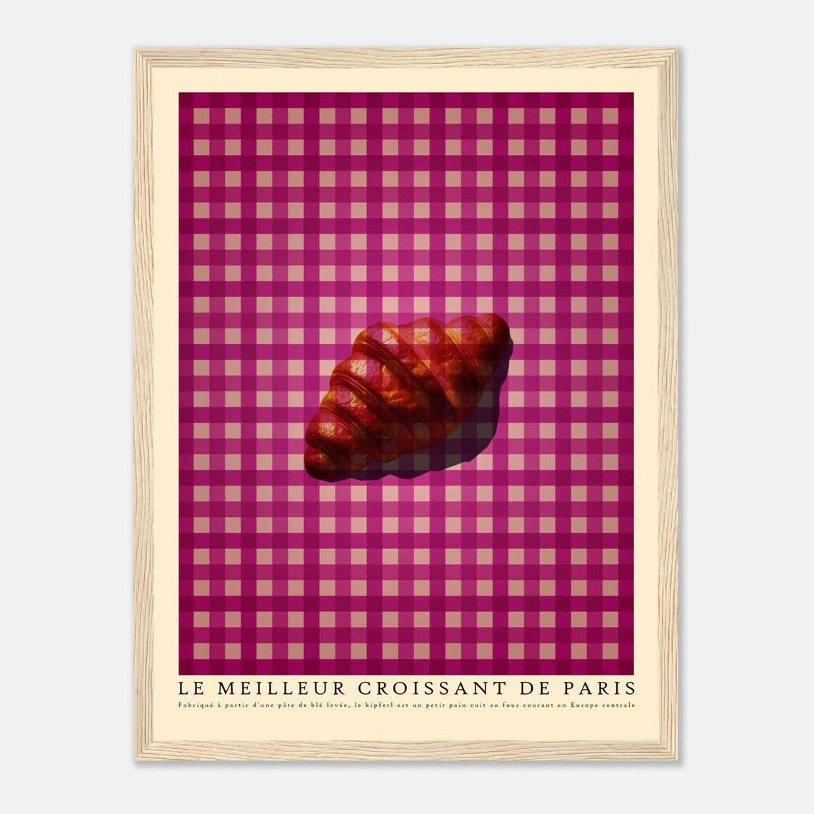 Artistic Croissant, Modern Kitchen Decor - Image 3