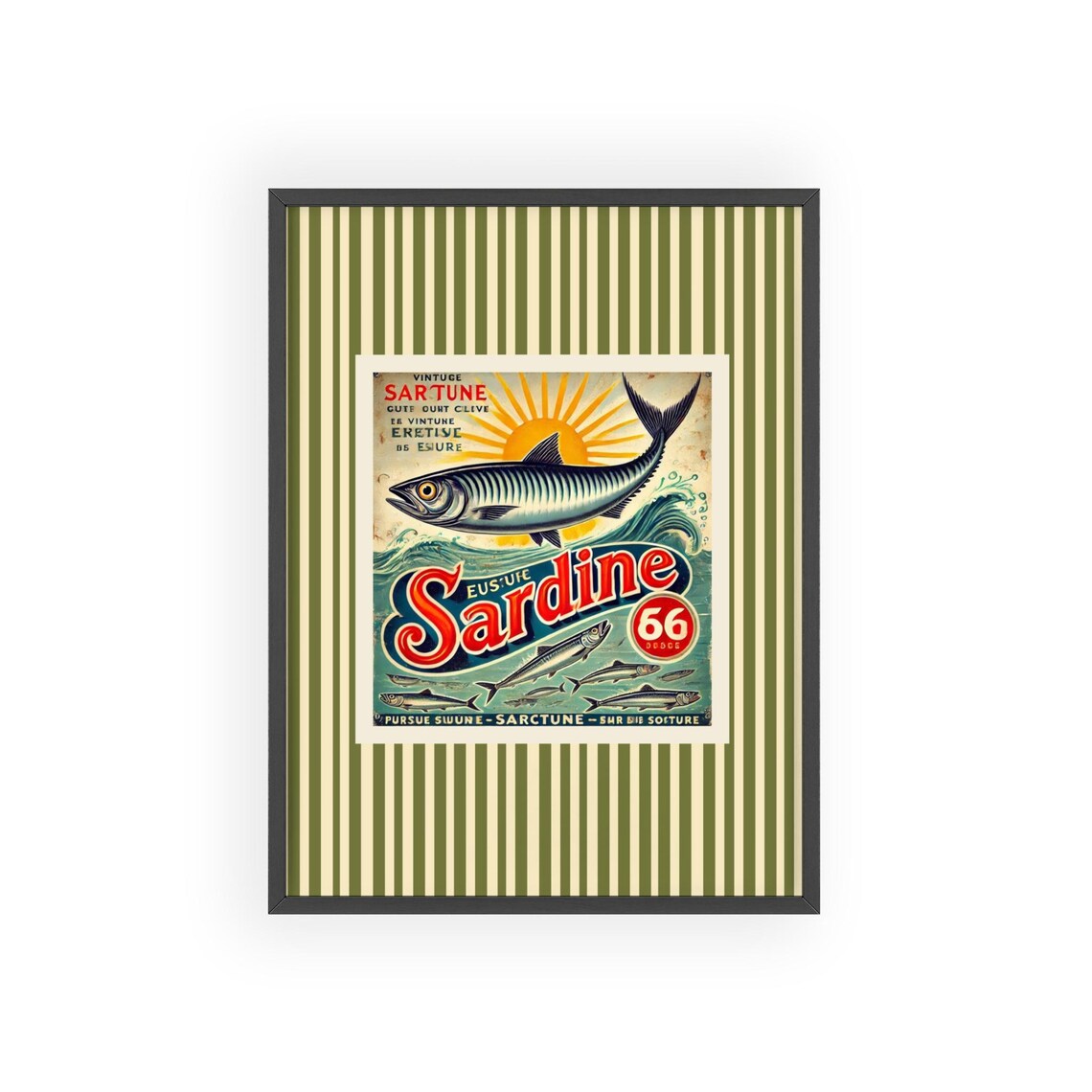 Sardines Poster, Kitchen Decor Foodie Gift - Image 4