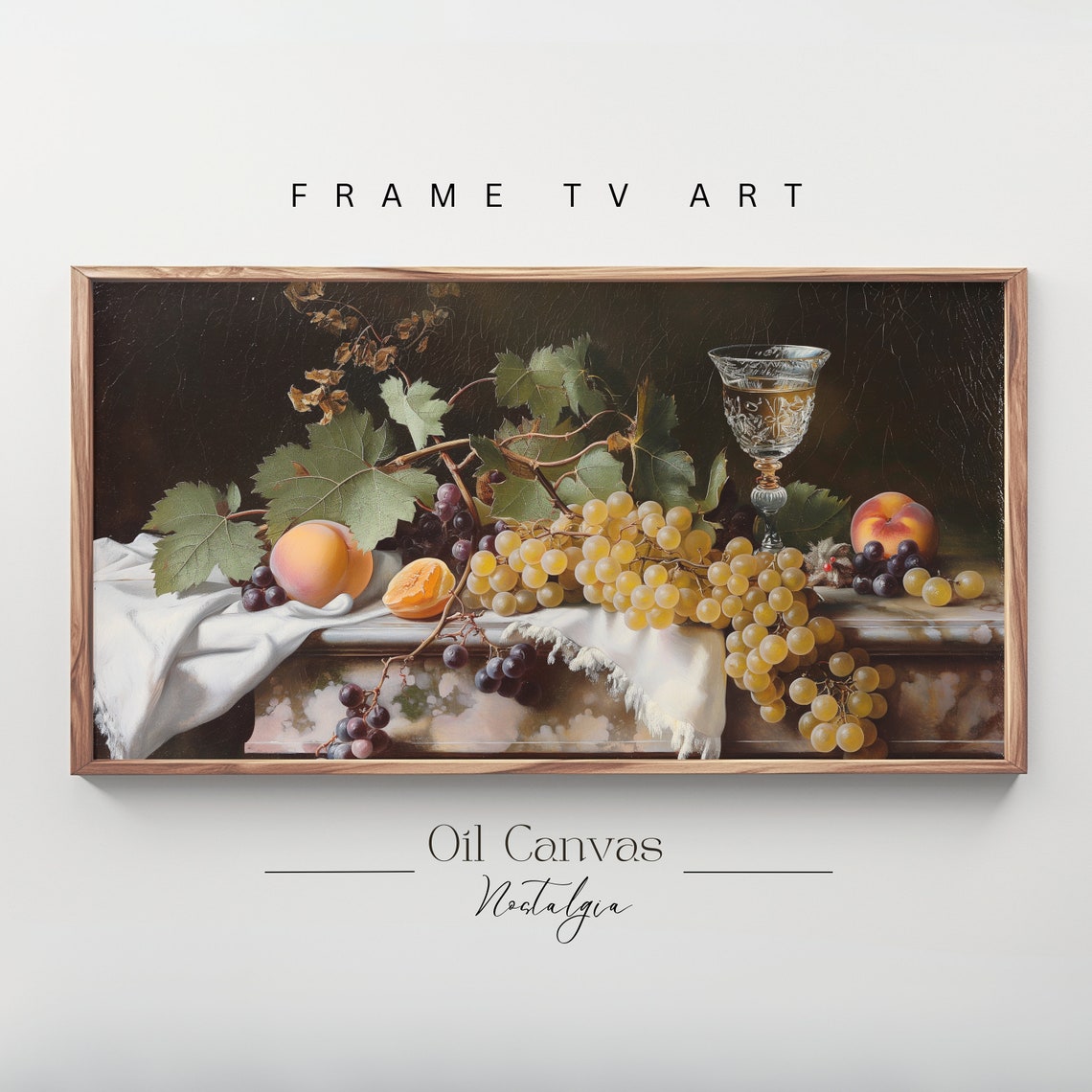 Country Kitchen Frame Tv Art Fine Art Vintage Still Life Decor Moody Black Autumn Wall Farmhouse Decor