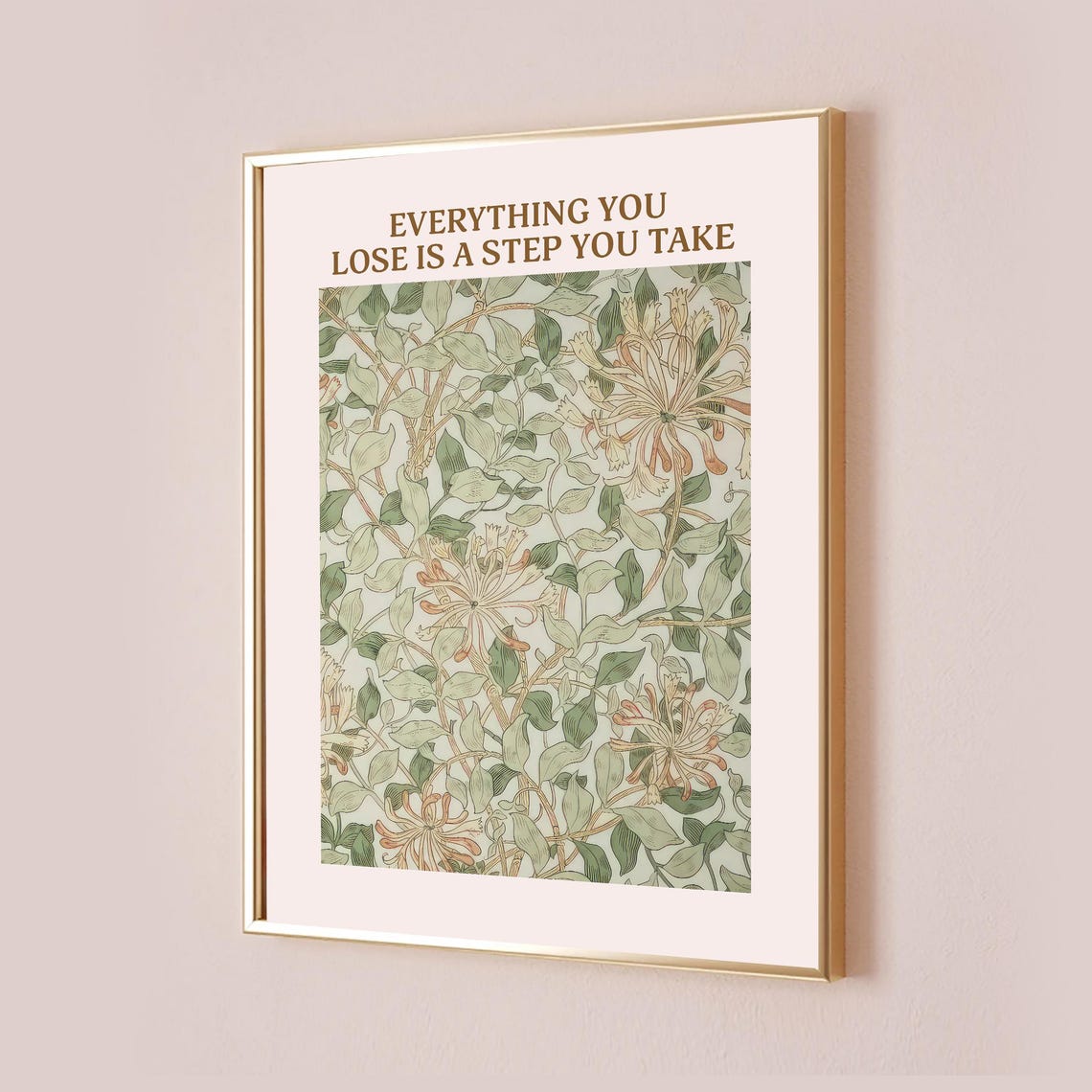 Everything You Lose Morris Honeysuckle Lyric Quote Wall Poster