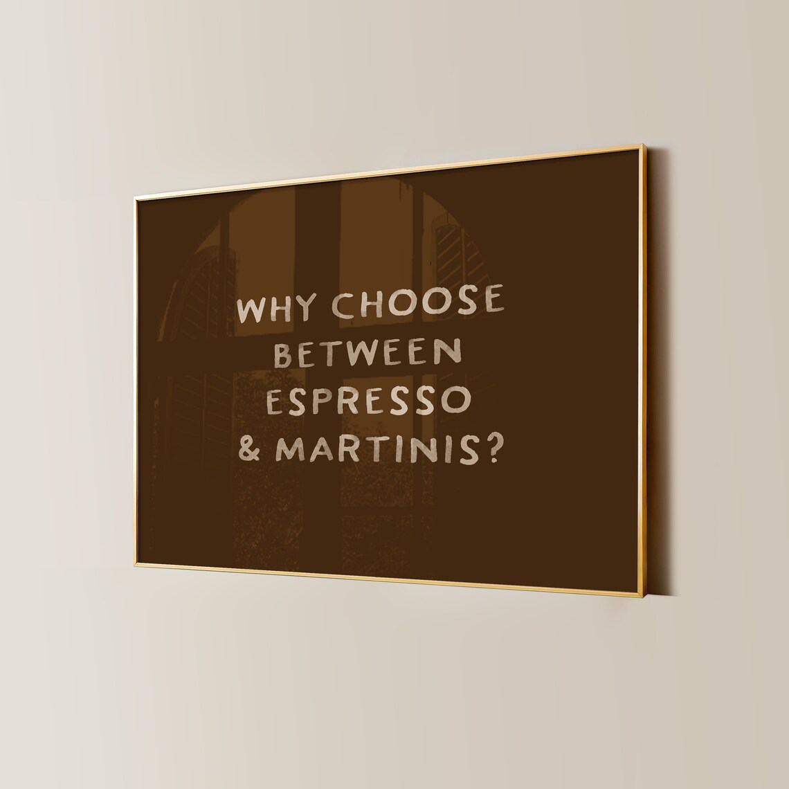 Espresso Martini Retro Kitchen Bar Cart Art Print