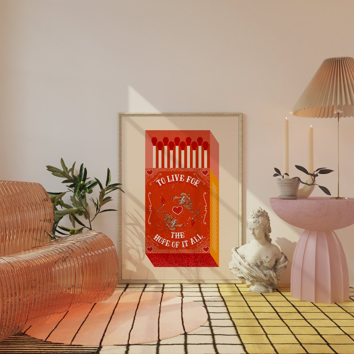 Taylor Swift August Lyric Red Matchbox Tiger Song Quote Poster - Image 4