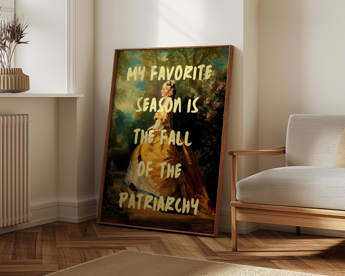 Fall Of The Patriarchy Feminist Quote Art Print - Image 7