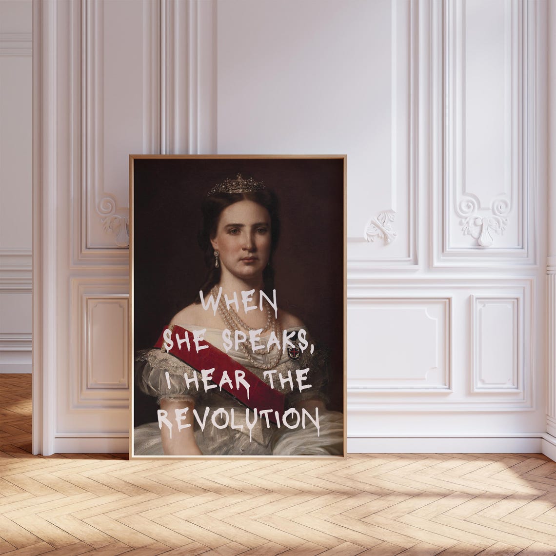 When She Speaks I Hear The Revolution Feminist Portrait Poster - Image 8