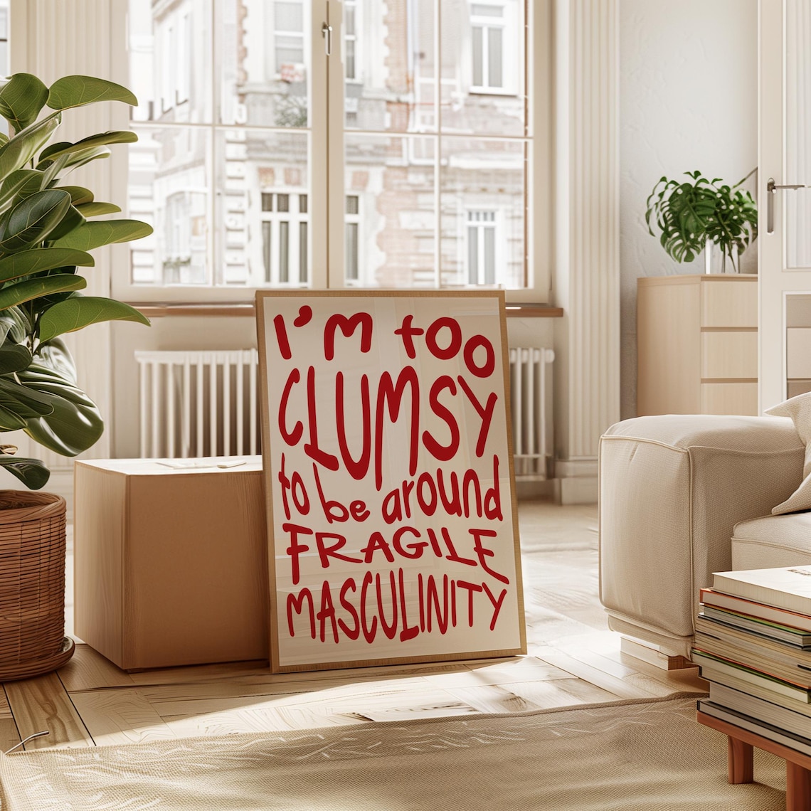 Feminism Typography Poster, Empowerment Wall Art - Image 3