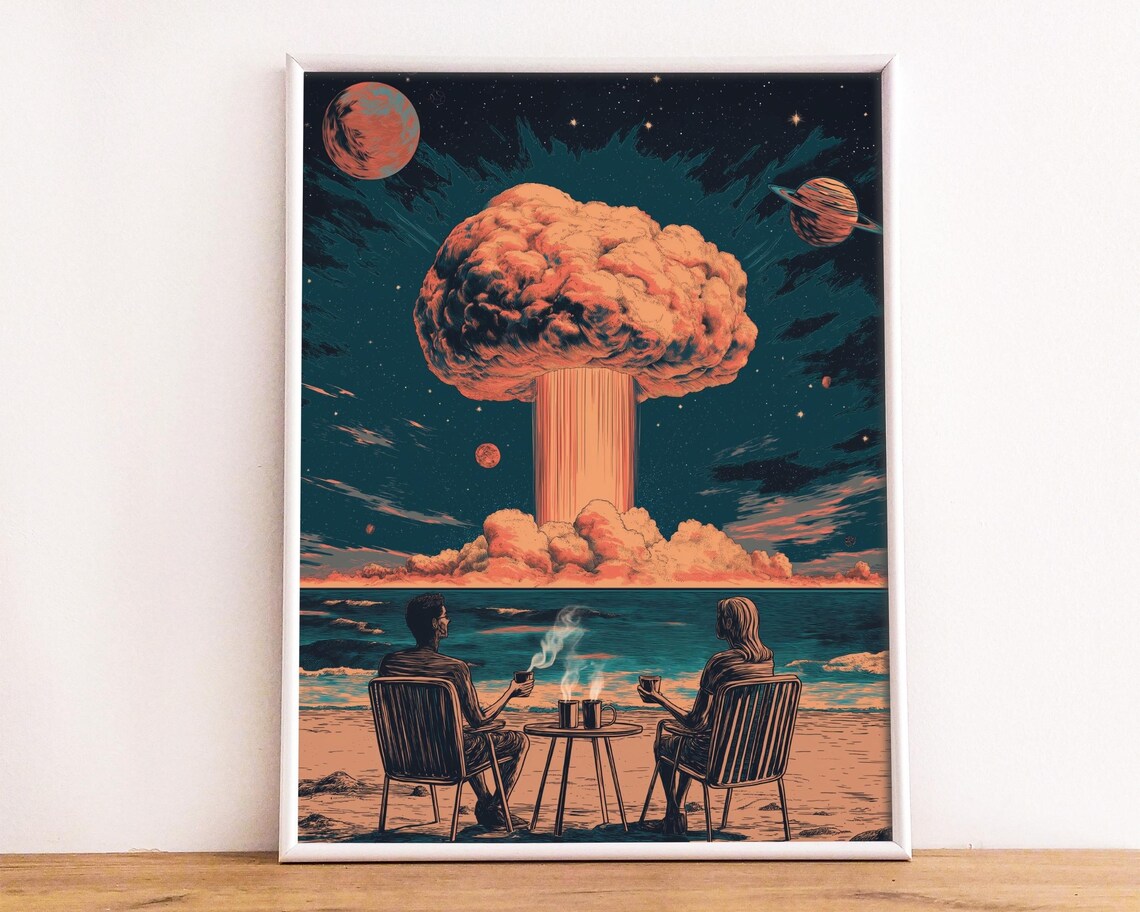 Psychedelic Vintage Retro Surreal Art Print - Image 3