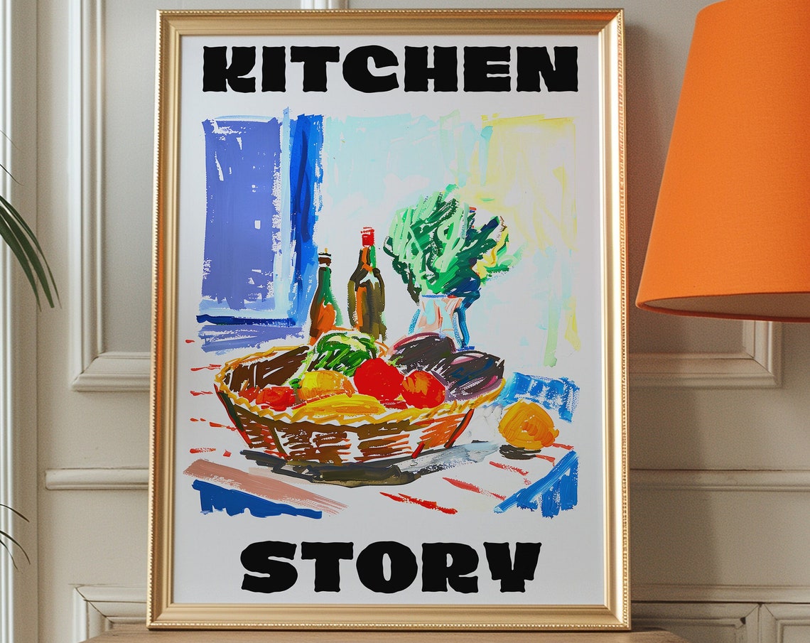 Matisse Kitchen Print Eclectic Retro Wall Art