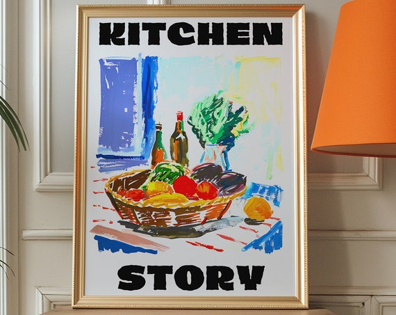 Matisse Kitchen Print Eclectic Retro Wall Art