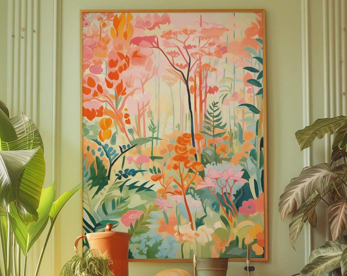 70s Retro Poster, Vintage Psychedelic Wall Art