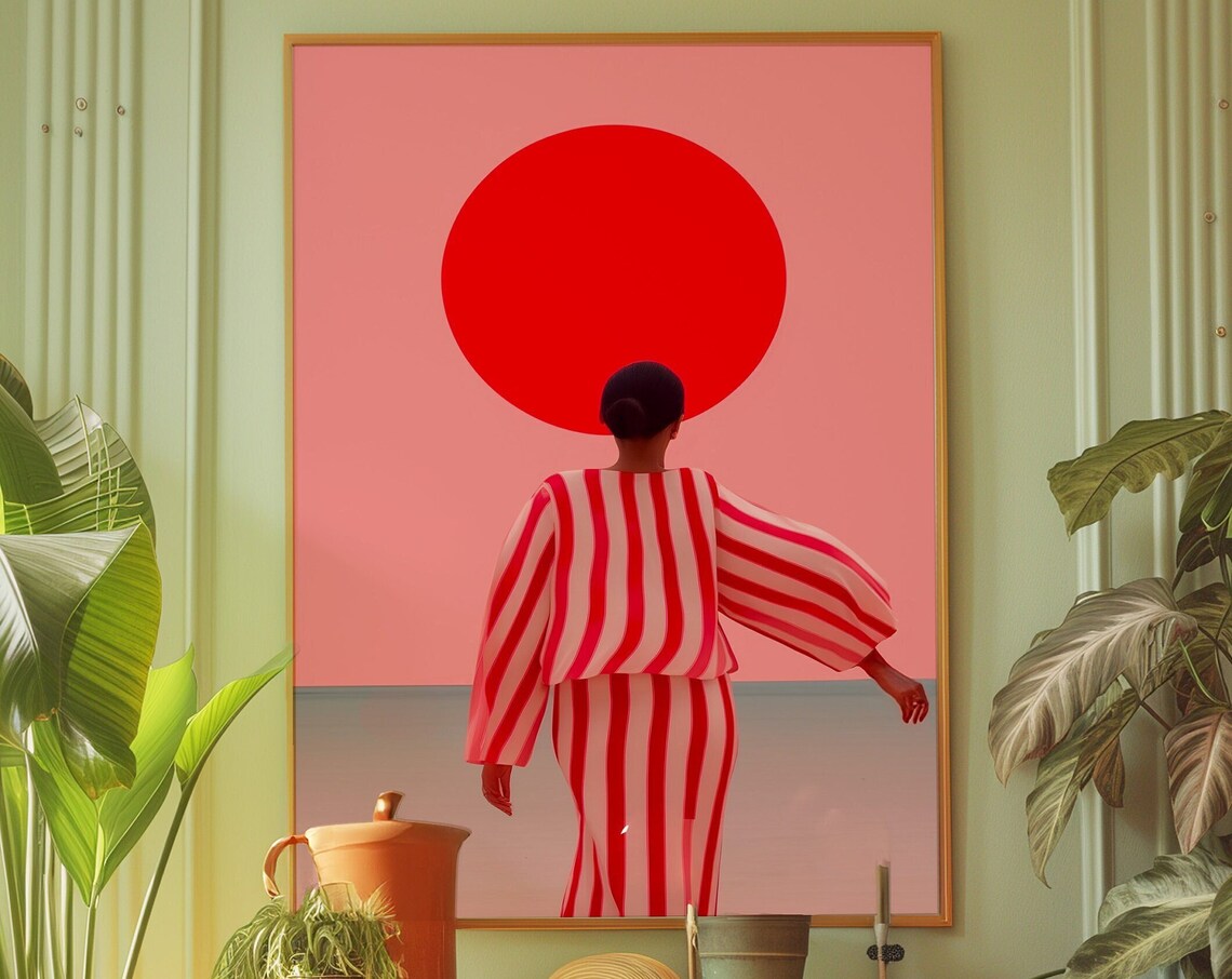 Verano 70s Retro Kitchen Summer Art Print