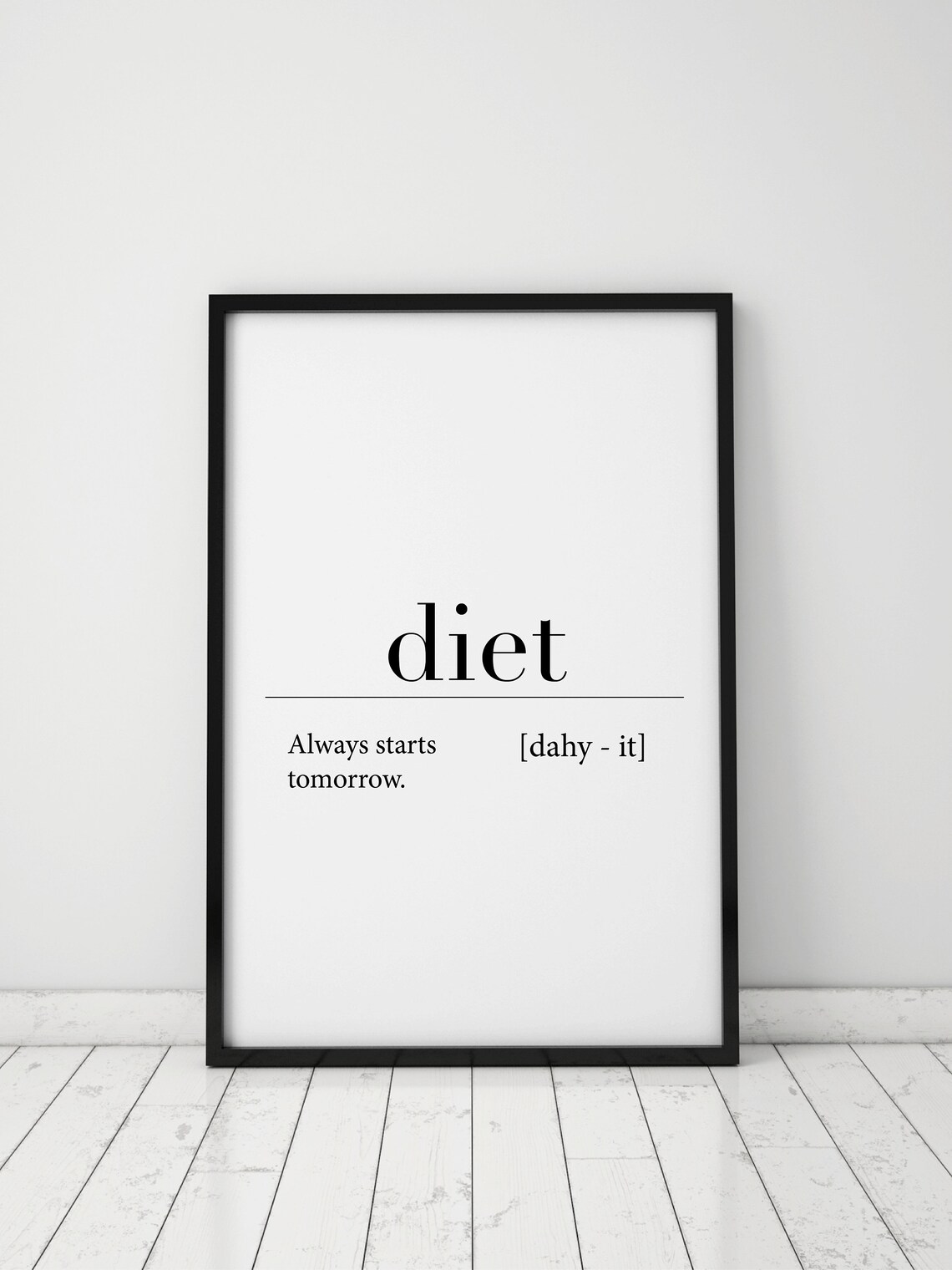 Diet Definition Definition Poster Funny Definition Print Minimalist Wallart Mom Definition - Image 2