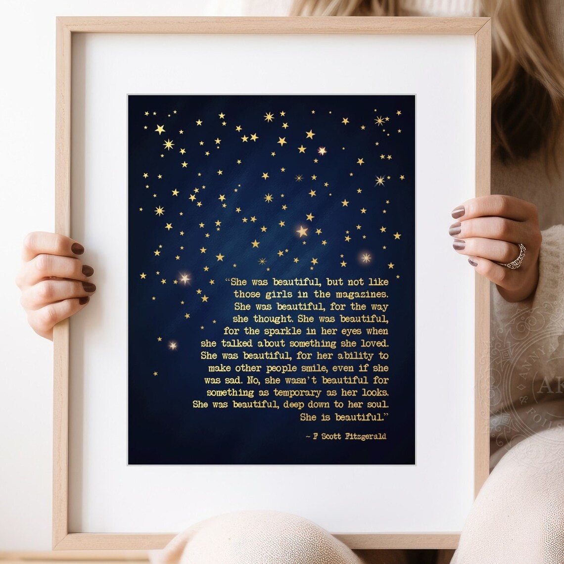 F. Scott Fitzgerald Quote Print, Literary Love Quote