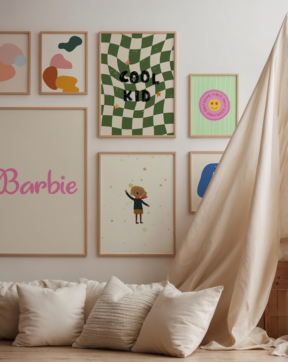 Modern Kids Wall Art Prints, Nursery Decor Bundle