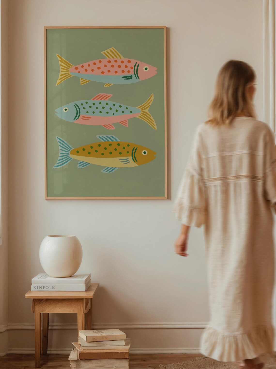 Whimsical Fish Nursery Art Print
