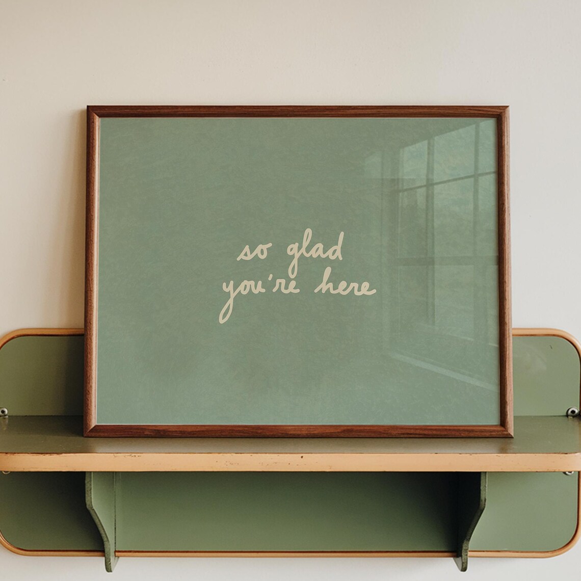 So Glad You're Here Entryway Guest Room Art Print