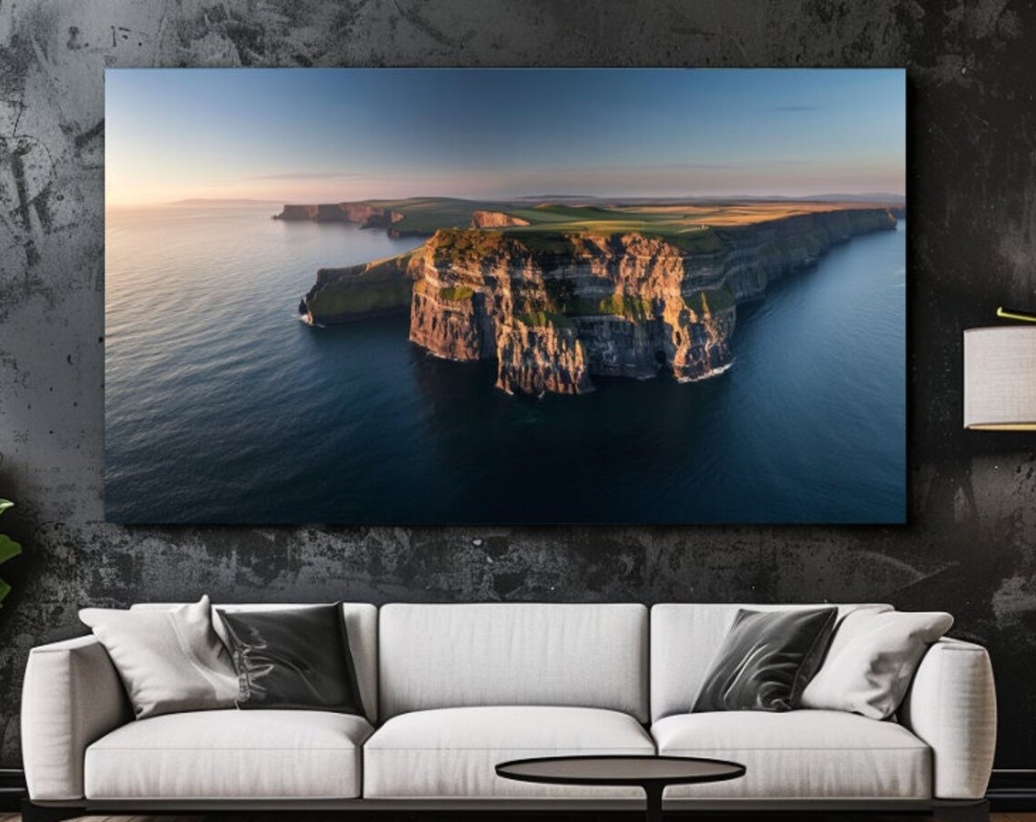 Cliffs Of Moher Sea Art Print, Coastal Nature Scene