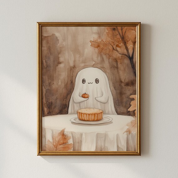 Thanksgiving Pumpkin Print Holiday Wall Art Kitchen Collected Prints Cpp725