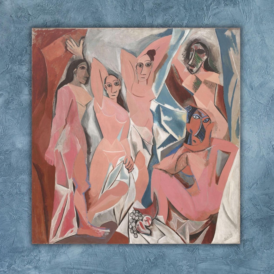 The Women Of Avignon By Picasso Pablo Art Print Pablo Picasso By Les Demoiselles Davignon 1907 Wall Art The Young Ladies