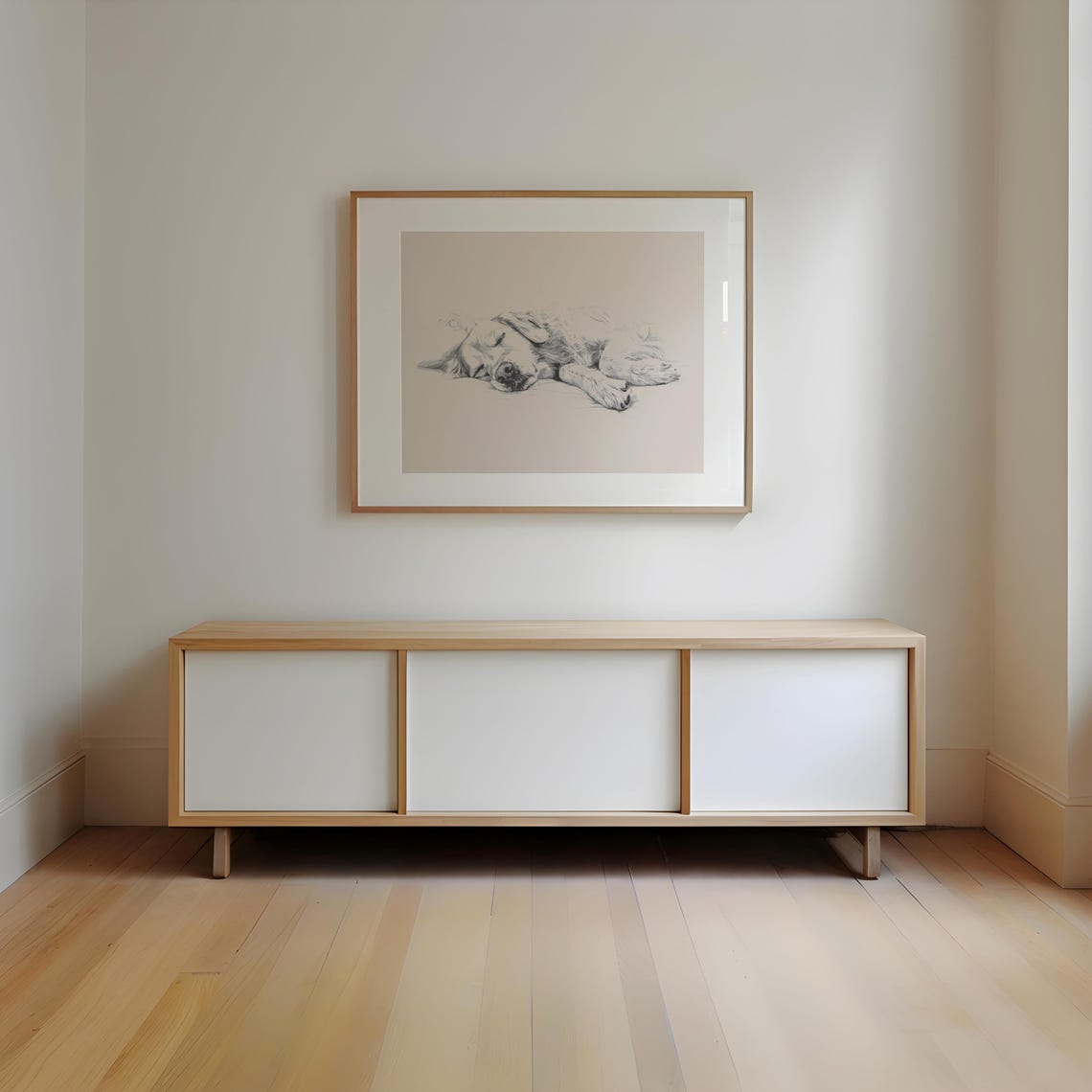Sleeping Golden Retriever Print Dog Vintage Drawing Dog Wall Art Antique Vintage Painting Country Wall Art Dog Sketch Farmhouse Print - Image 2
