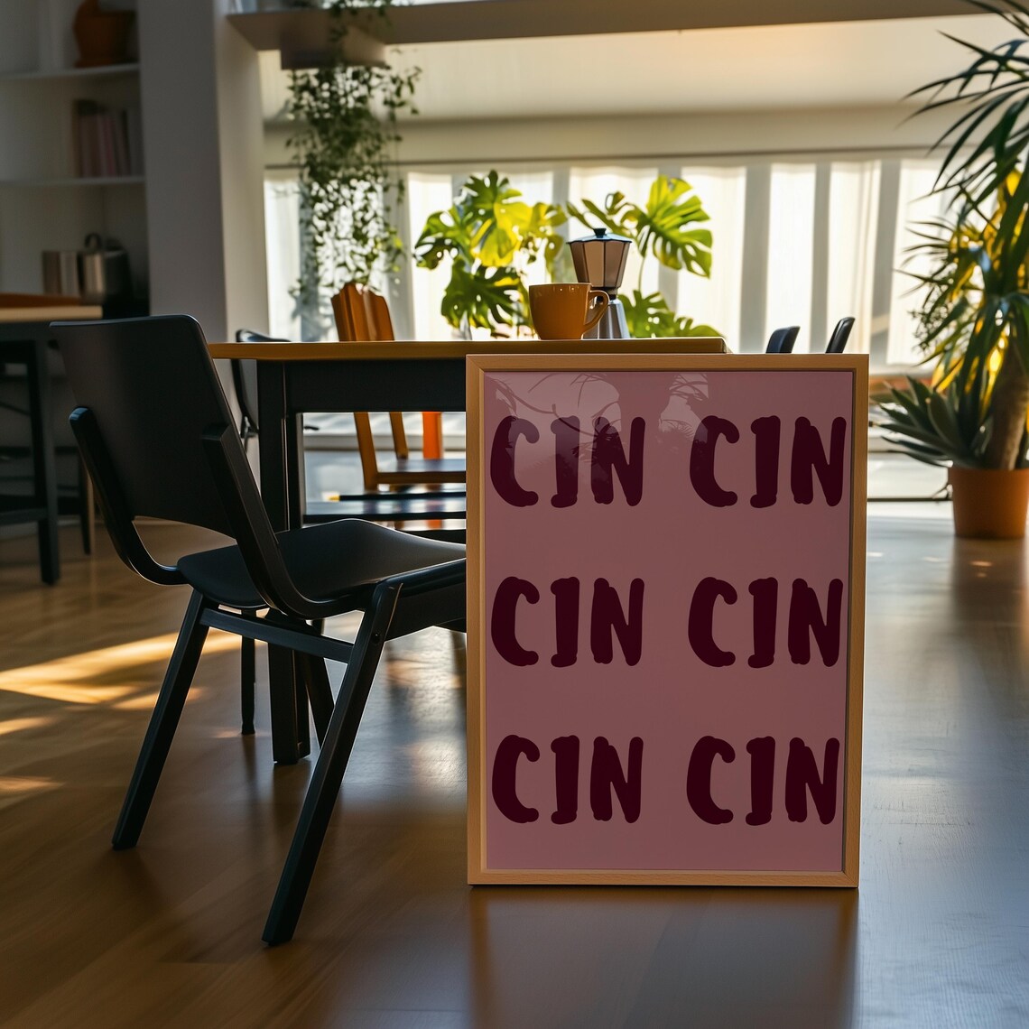 Cin Cin Print - Wine Toast Poster - Image 4