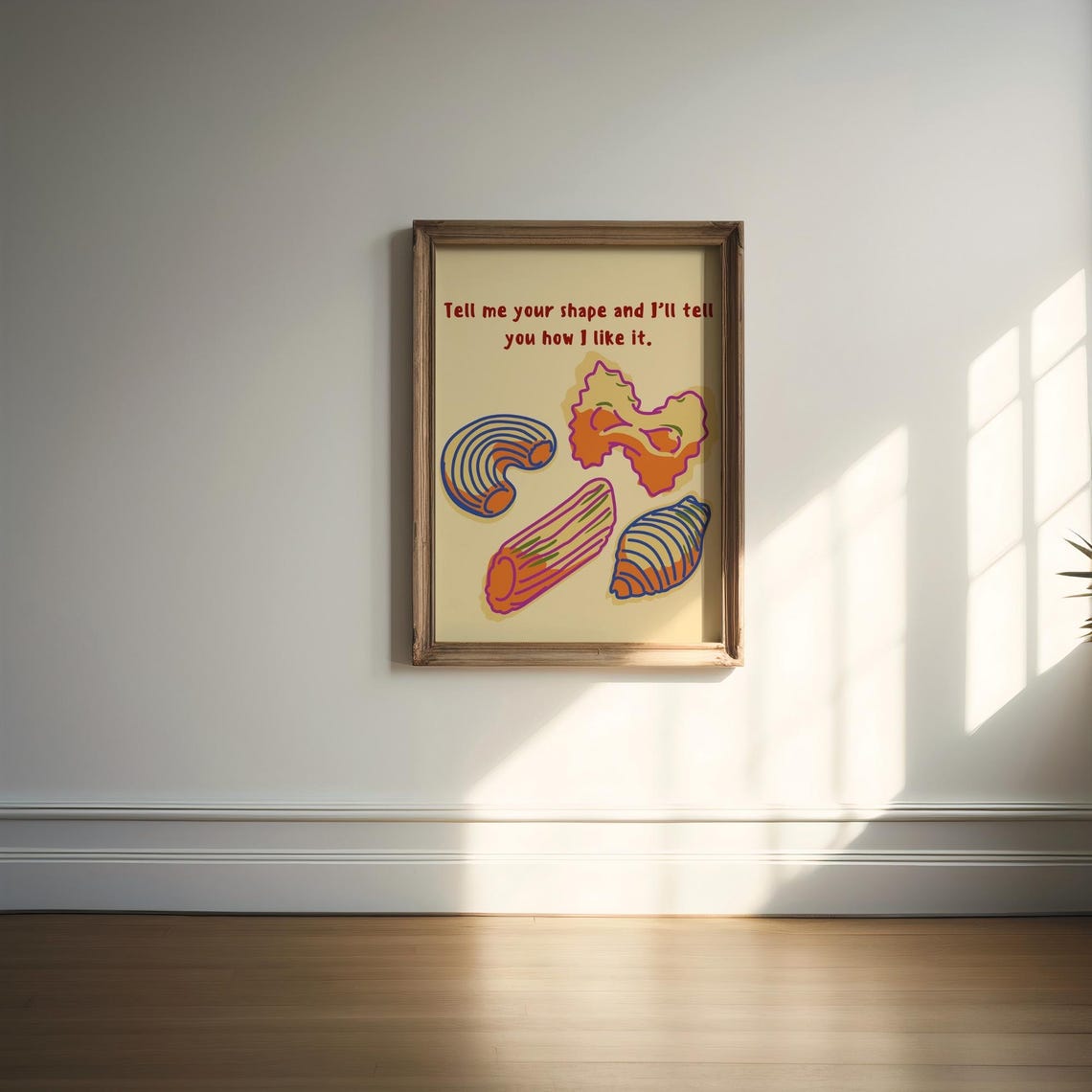 Funny Pasta Print, Colorful Kitchen Decor - Image 4