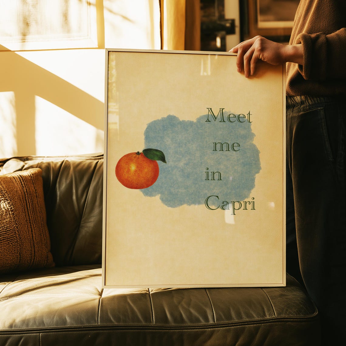 Meet Me In Capri, Italian Travel Poster - Image 3
