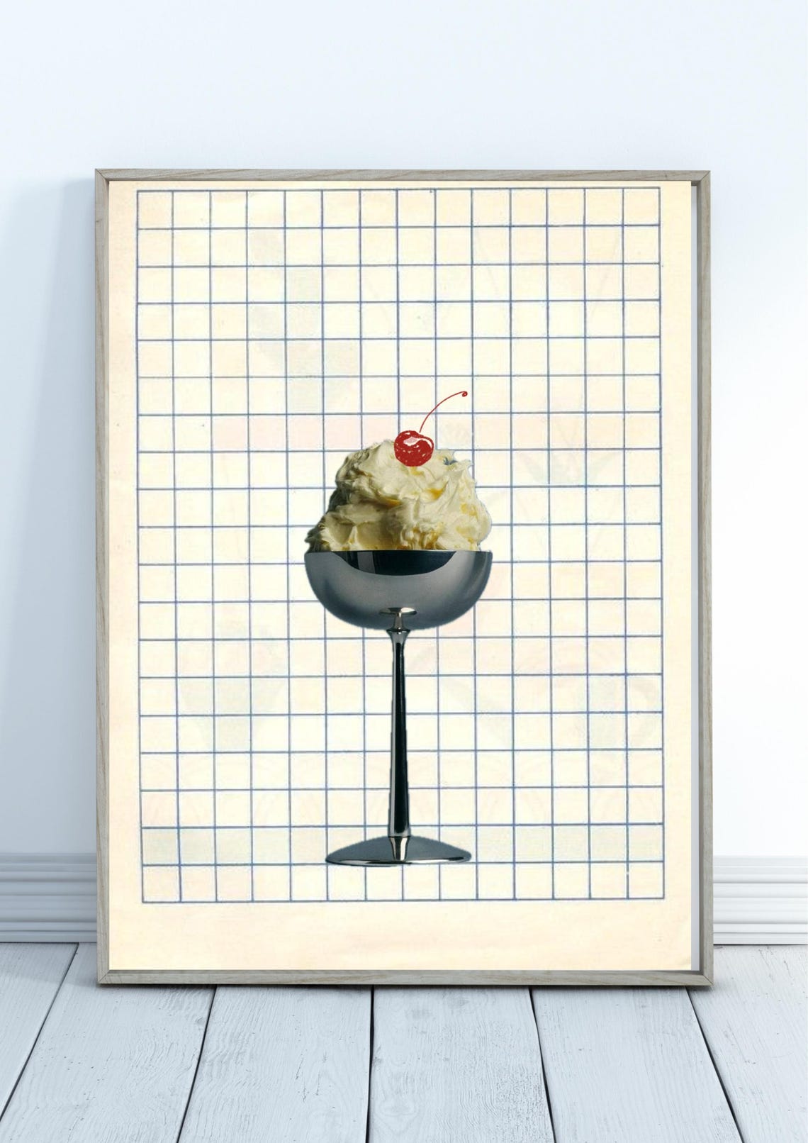 Minimal Dessert Coupe, Modern Kitchen Art Print - Image 2