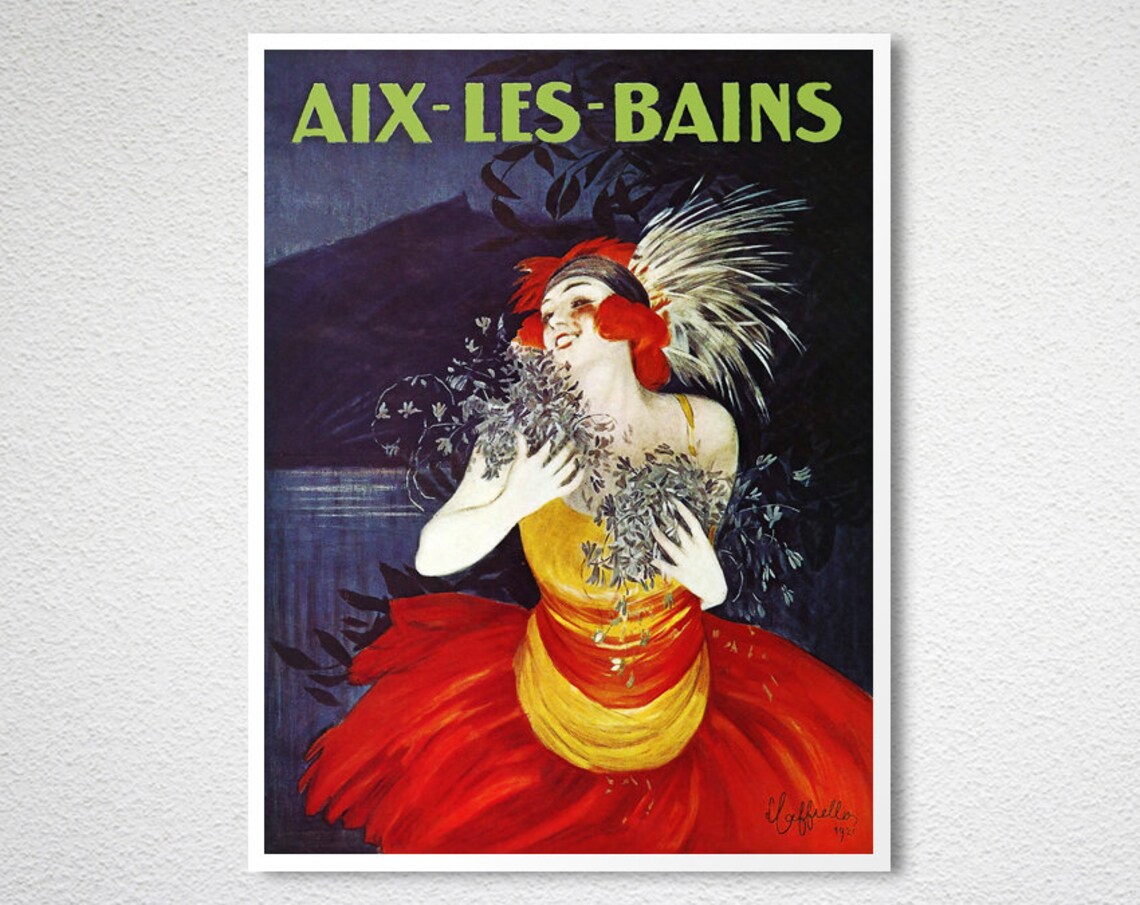 Aix Les Bains France Travel Poster, Place Art Print - Image 2