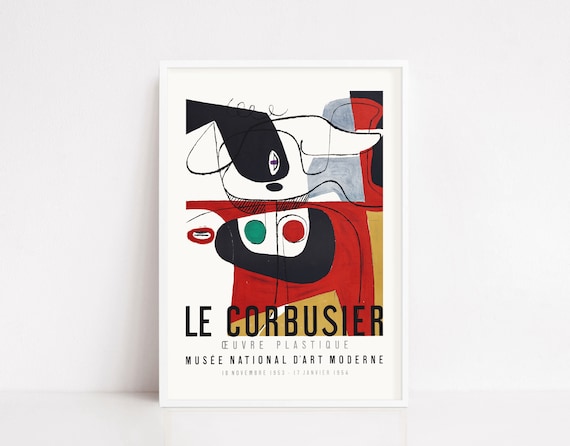 Le Corbusier Vintage Exhibition Poster Art Print