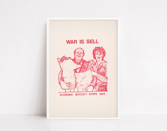 War Is Sell Vintage Poster Exhibition Poster Art Print