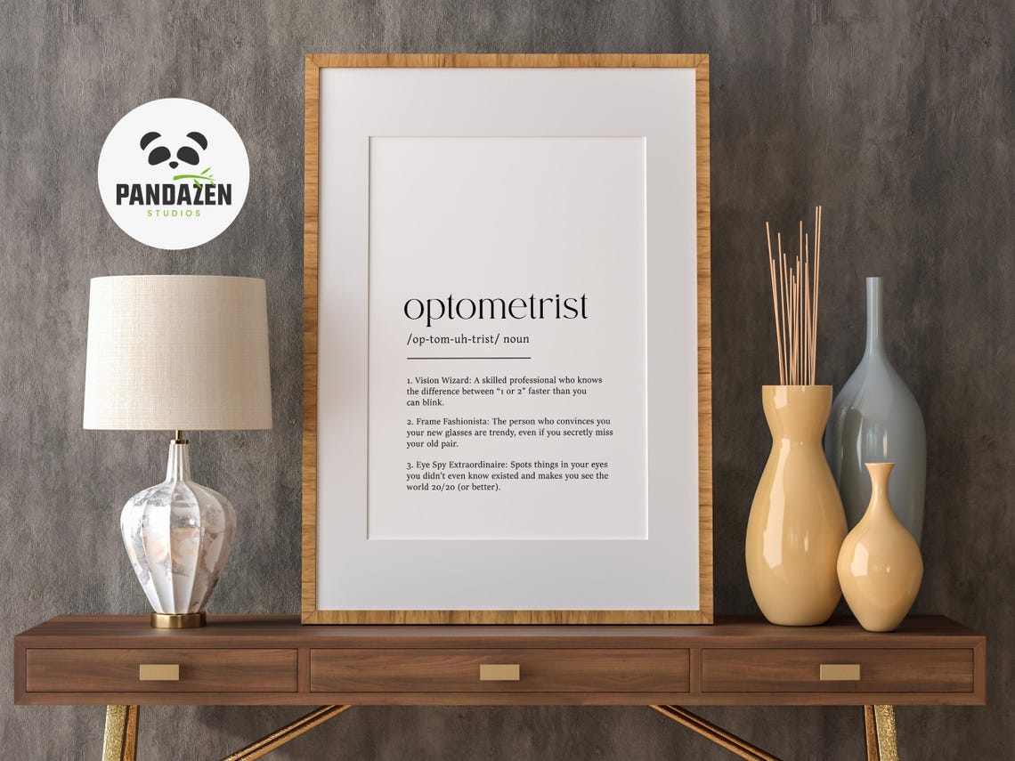 Optometrist Definition Vision Wizard Funny Eye Doctor Gift Poster - Image 4
