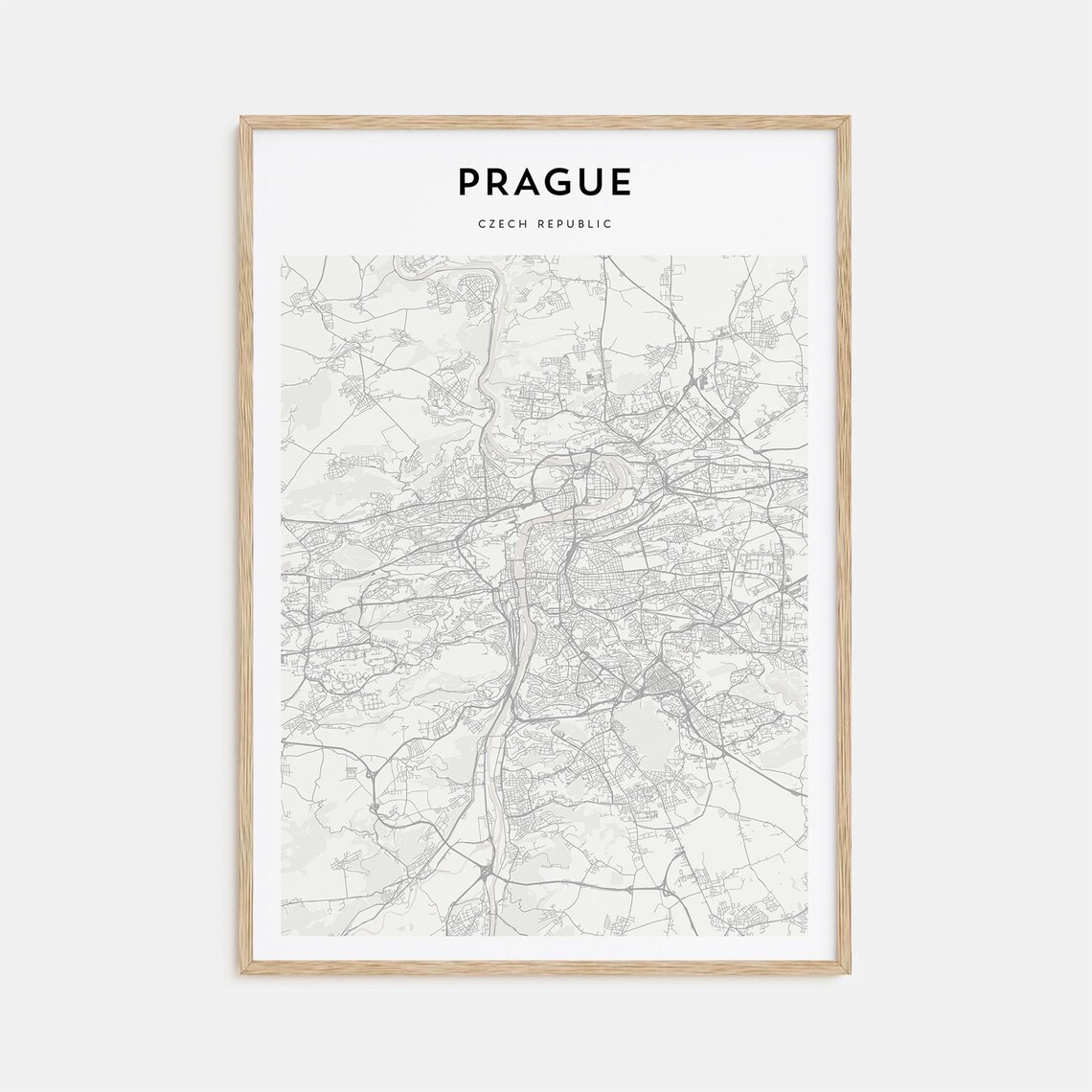 Prague Personalized Map Art, Travel Poster Print