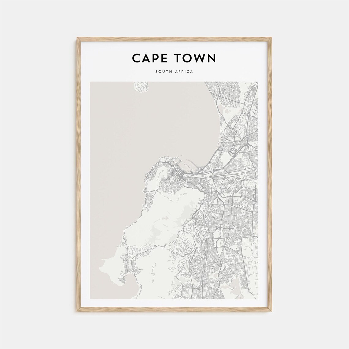 Cape Town Personalized Map Travel Poster