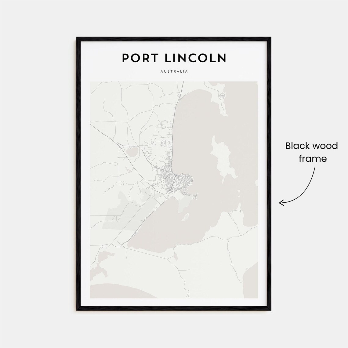 Port Lincoln Australia Minimalist City Map Modern Street Art Poster - Image 3