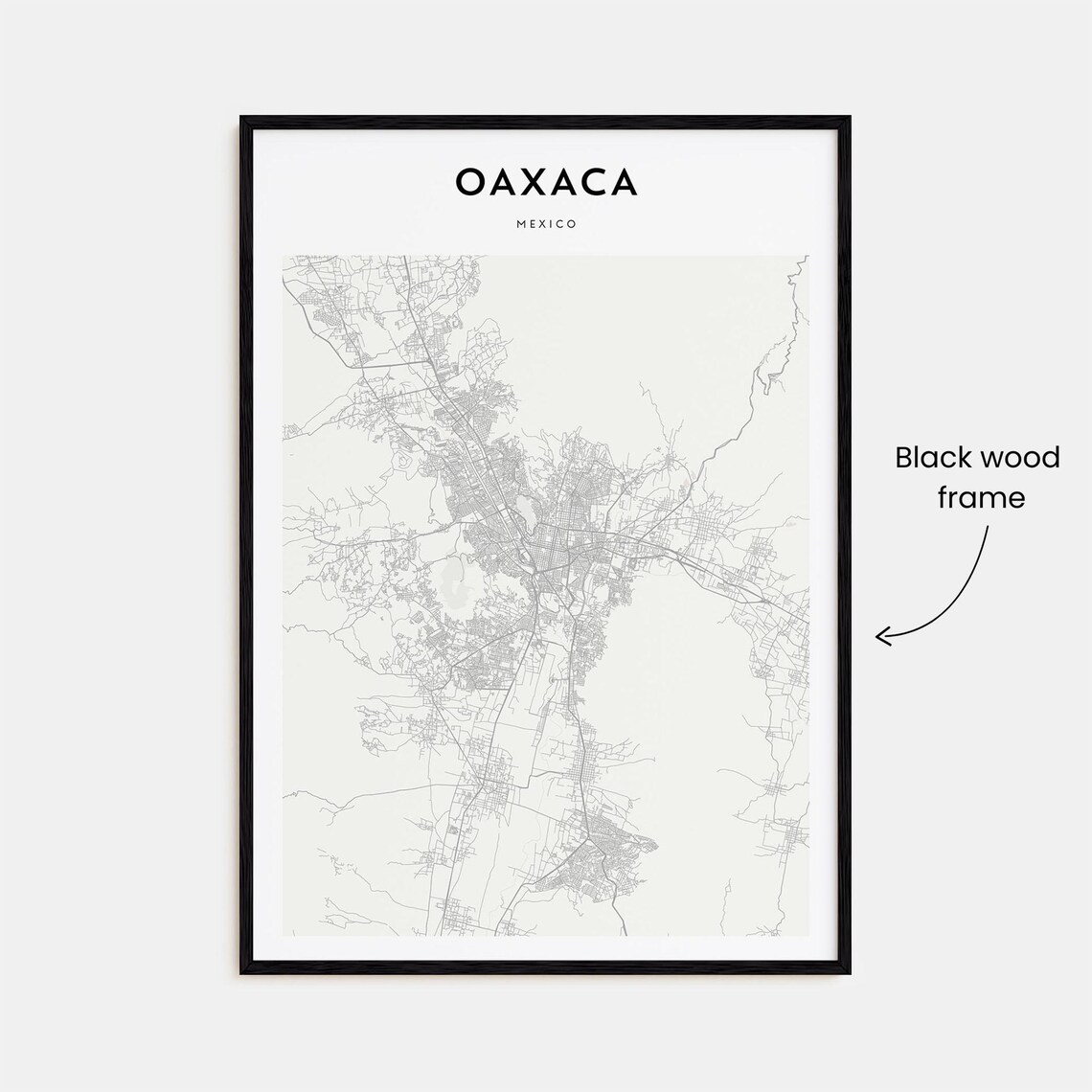 Oaxaca Map Poster, Personalized Travel Art - Image 3