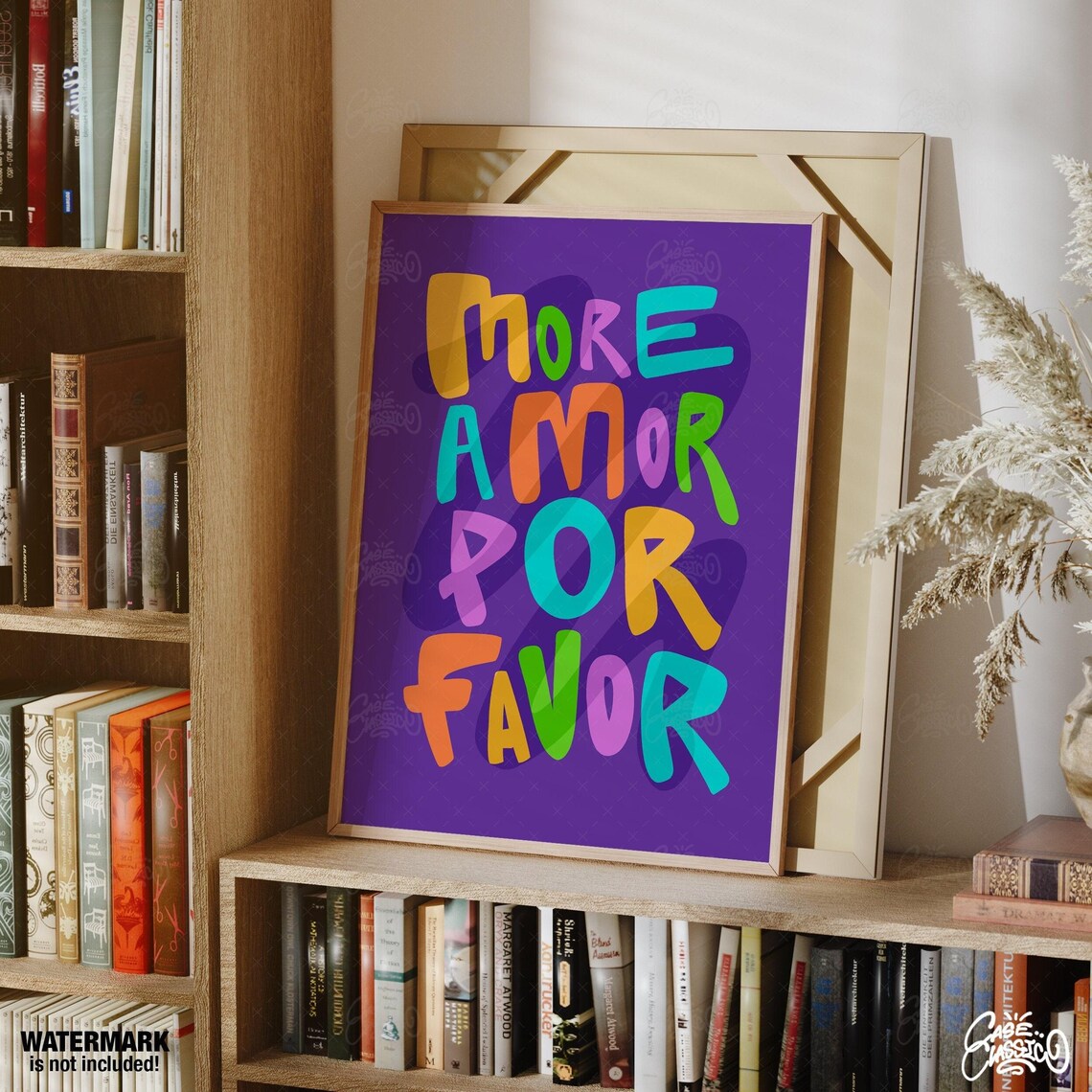 More Amor Por Favor Indie Room Decor Love Quote Print Typography Print Inspirational Wall Art Aesthetic Room Decor Quote Wall Art